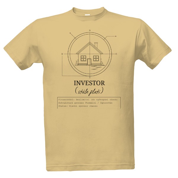Tričko s potiskem Investor